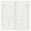 Bistro Table White 46 X 46 X 47 Cm Solid Acacia Wood