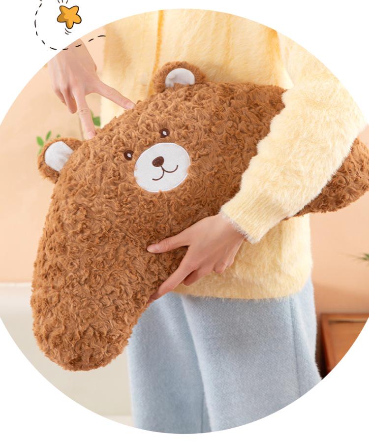 Adorable Plush Bear Pillow Cushion - Perfect for Office Naps & Birthday Gifts