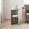 Side Table Grey Sonoma Ø 39.5 x 55 cm Engineered Wood