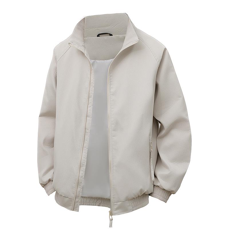 2025 Men's Trendy Corduroy Jacket - Handsome Coach Outerwear for Spring & Autumn