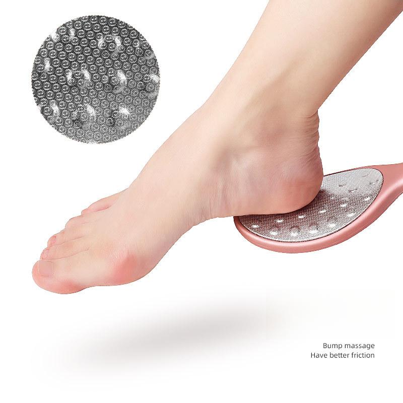 Stainless Steel Foot Grinder, Thick and Thin Double-sided Foot Washboard, Foot Exfoliation, Pedicure File, Callus Removal, Foot Skin Removal