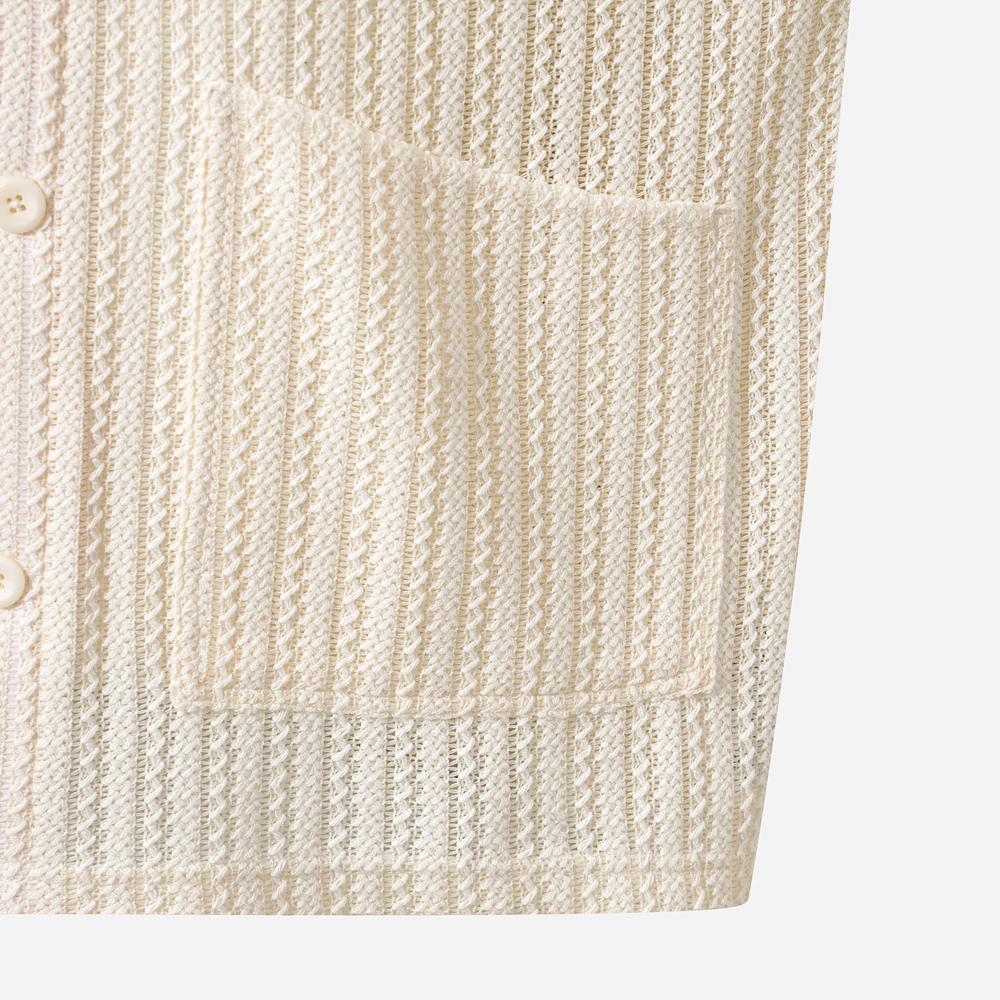 Dod Kantar Short Sleeve Cardigan (Ivory)