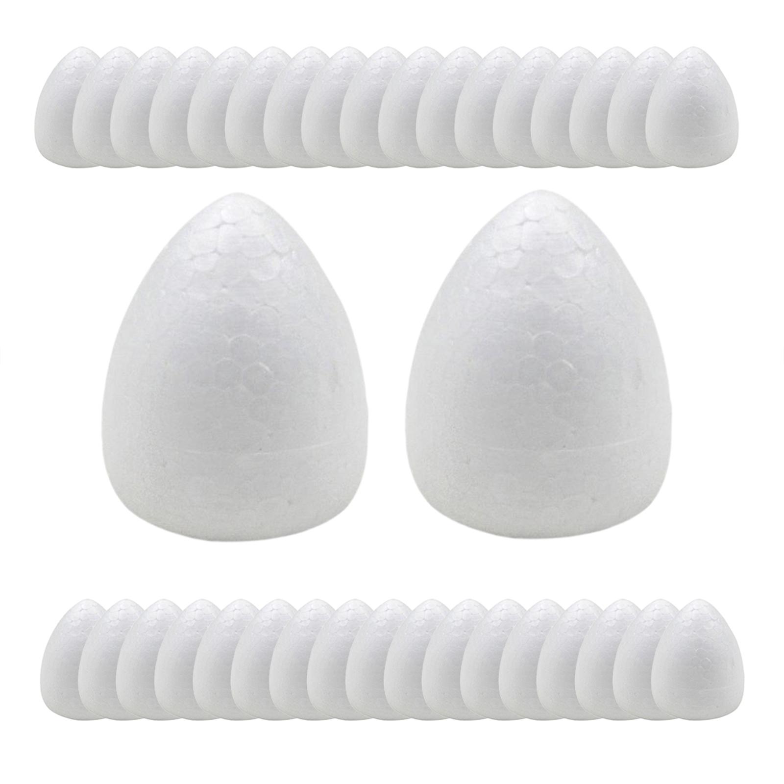 

100x White Water Drop Modeling Buds Multifunction Handcraft Home Decor Ornament Foam Rose Bud for Bouquet Making Party Wedding 1.9cm