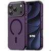 Case for iPhone 18 Pro, Shockproof Scratch-Resistant with Magnetic Ring - Translucent Purple