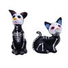 Direct Halloween Resin Crafts Ghost Festival Ornaments Cute Little Flower Cat Dog Ornament Dead Man's Day Gifts