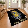 Club Tigres UANL Custom Name Personalized Rug Non‑Slip Doormat Floor Carpet Housewarming Birthday Gift for Family Friends
