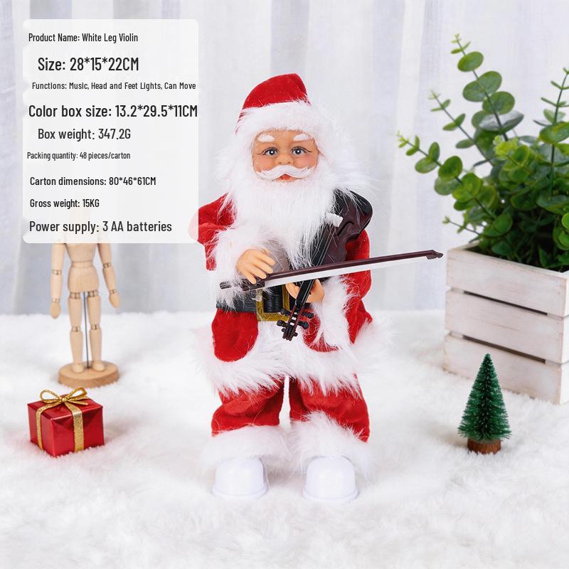 Electric Climbing Ladder Santa Claus Toy for Kids' Christmas Decoration