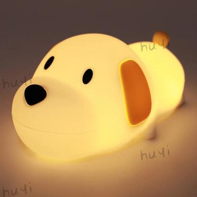 Pat Lamp Silicone Night Light Cute Cartoon Animal Soft Light Bedroom Baby Sleeping Atmosphere Lamp Rechargeable Pat Lamp