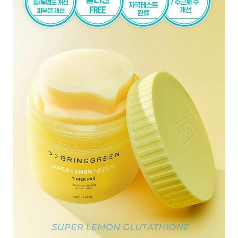 BRING GREEN - Super Lemon Glutathione Toner Pad Refill Set
