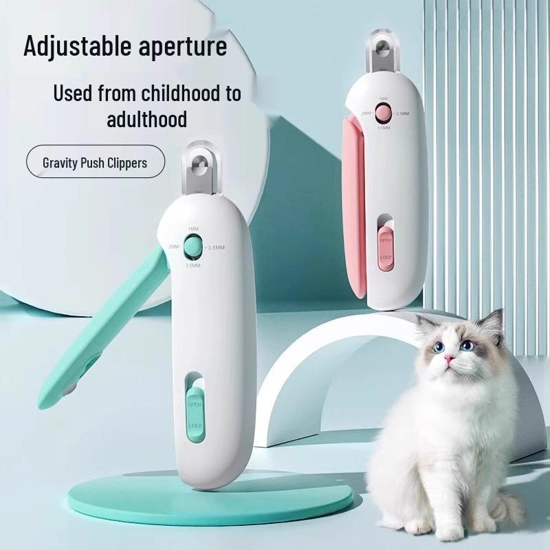 Adjustable Gravity Push Nail Clippers for Cats & Rabbits Regular