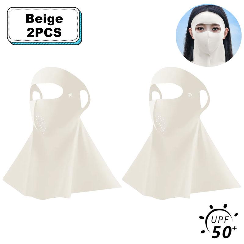 UPF50+ Sonnenschutzmaske Mode 3D Eisseide Anti-UV Halstuch Sonnenschutz Staubdicht Sonnenblende Gesichtsmaske Outdoor