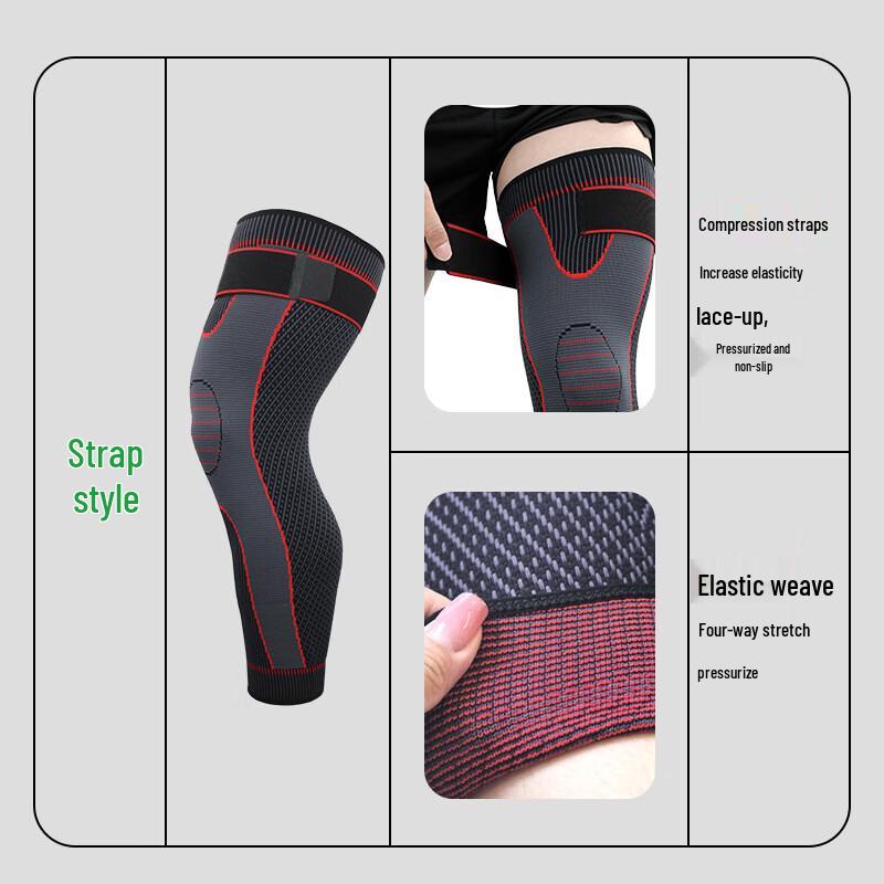 Thermal Knitted Knee & Full Leg Support Brace