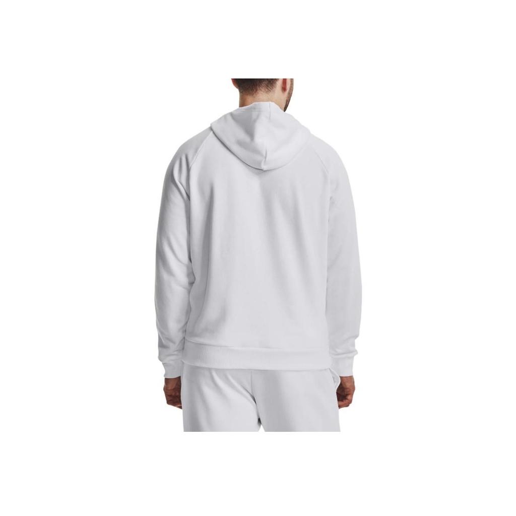 Under Armour Rival Fleece Hoodie With Brand Logo Print Men Hoodies White 1379757-100