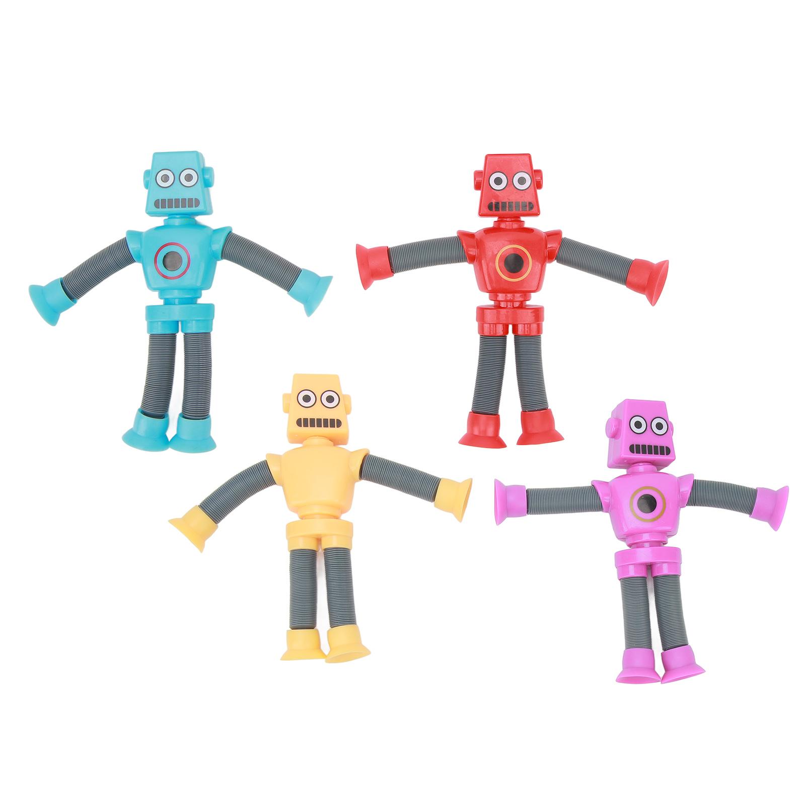 

4 шт. Пластиковые телескопические игрушки с легкой телескопической присоской Игрушка жираф для снятия стресса Телескопическая