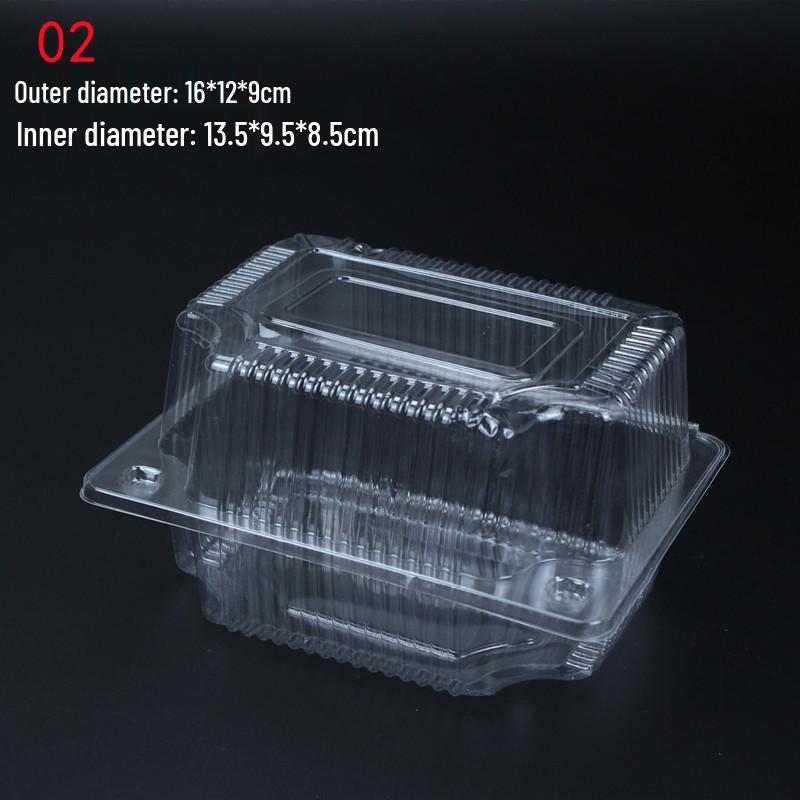 Transparent Disposable Pastry Packaging Box for Cakes and Bread