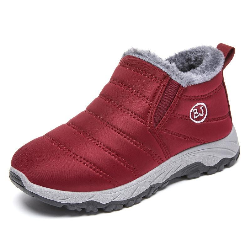 New Cotton Shoes Large-sized Cotton Boots Short Boots with Fleece Thickened and Warm Snow Boots