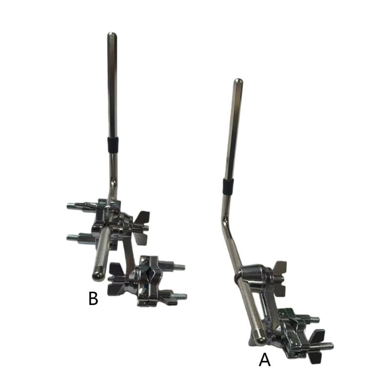 Metal Cowbell Holder L Rod Drum Stand Clip Adjustable Cowbell MountIng Bracket Clamp Musical Instrument Accessories