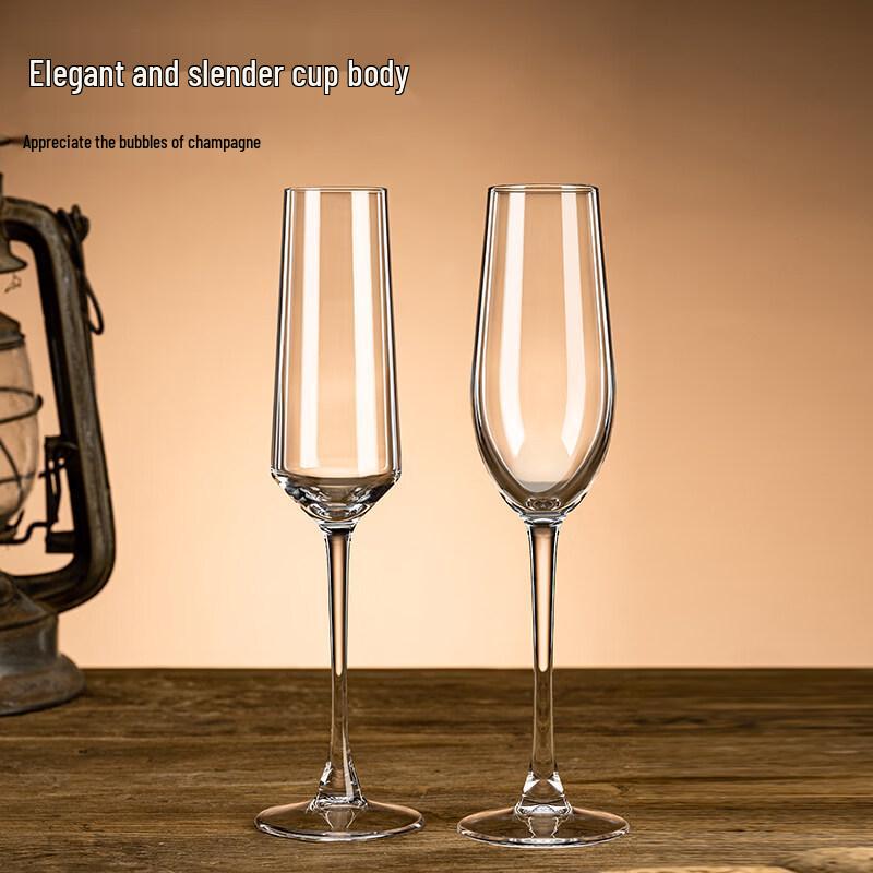 ZISIZ Luxury Stemmed Champagne Flutes (Pair)