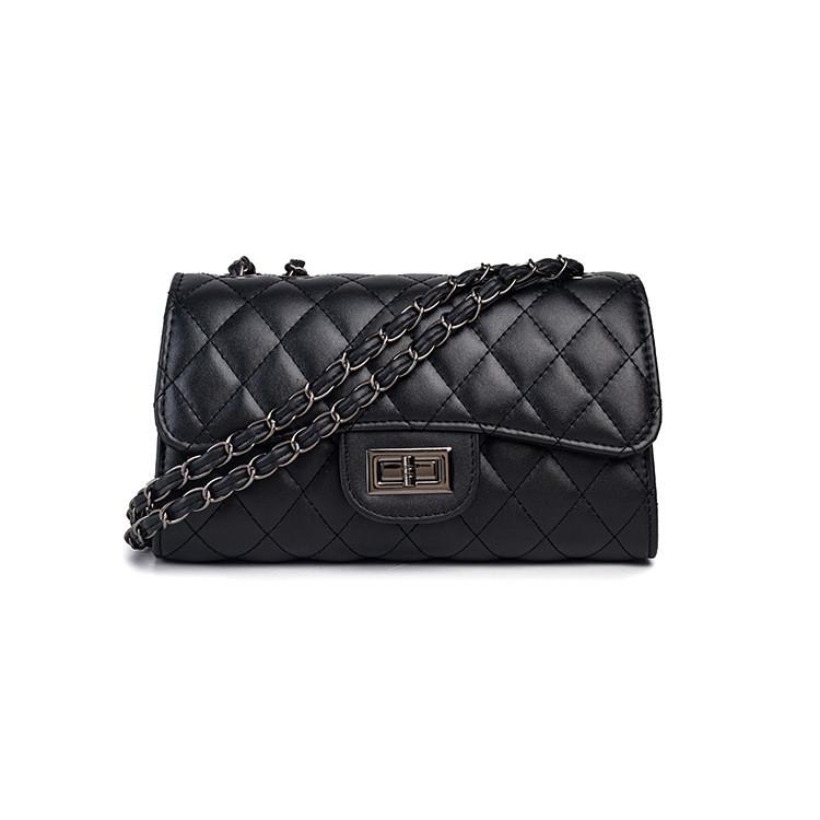 Ielgy All-Match Chain Cross-Body Large-Capacity Bag Fashion Diamond Daily Commuter Ladies Bag