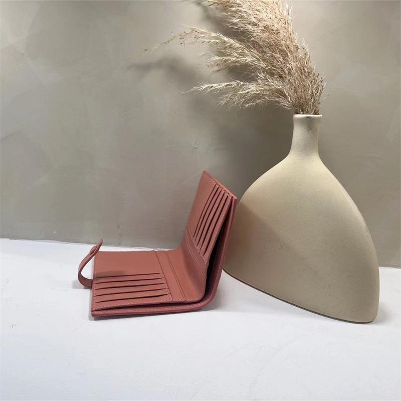 Neue koreanische Version der Damen Geldbörse mittel und lang Mode Clutch Tasche Lammleder gewebte Geldbörse Kartenhalter Großhandel