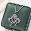 Nordic Viking Rune Axe Men's Stainless Steel Pendant Necklace
