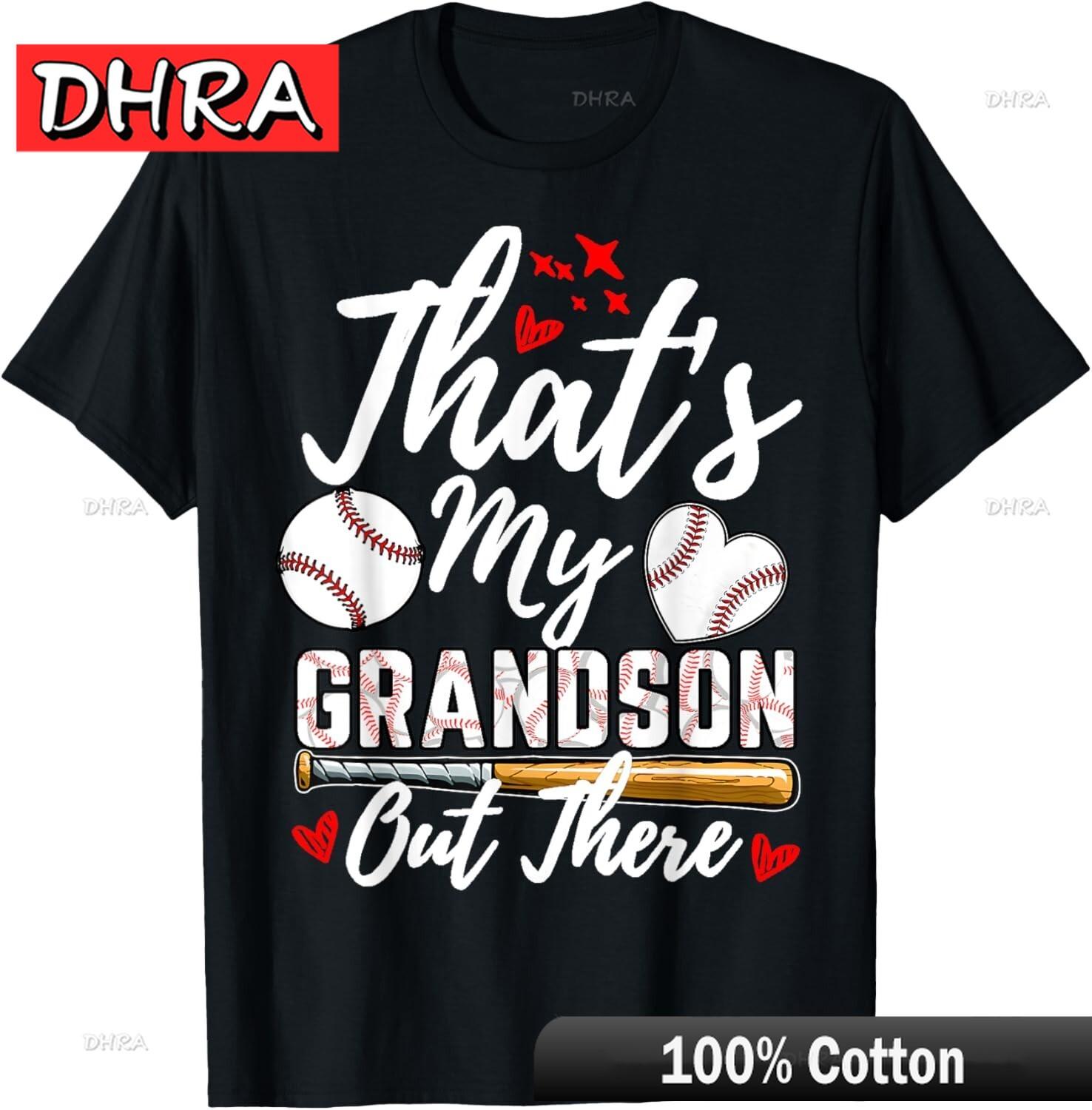 

Thats My Grandson Out There Baseball Grandma Mothers Day TShirt Funny Tshirts Aesthetic Cute Comfy Tops Printed Couples 4XL