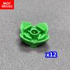 MOC Bricks Plant Petal Rose Flower Grass Tree Farm House Garden Accessories City View Country Building Blocks Children's Toys