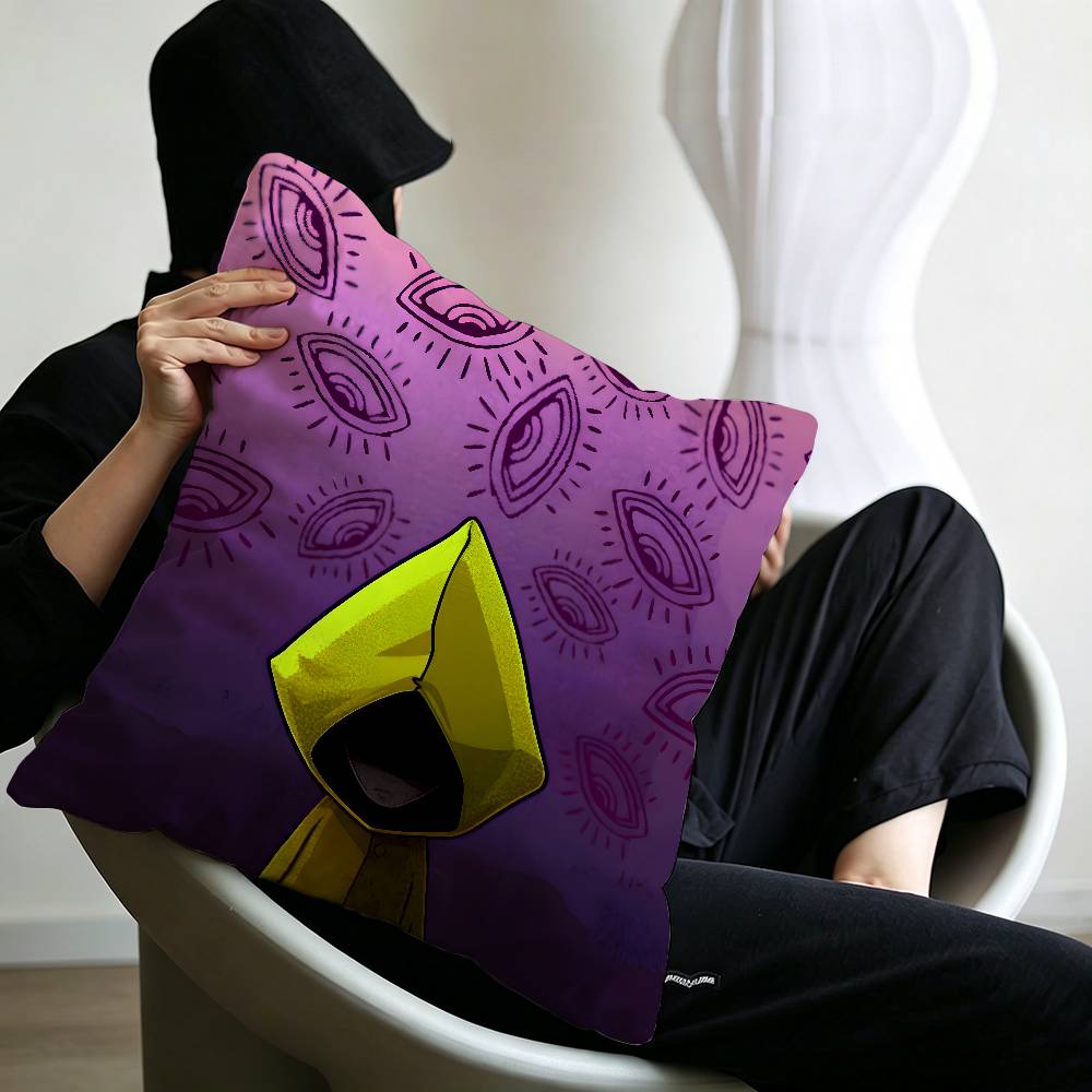 Game L-Little Nightmares Pillowcase toon Gift Cushion Cover Bedroom Home Sofa Chair Seat Decor pillow case