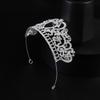 Bride Silver Crystal Girls and Children's Crown Wedding Hair Accessories Wedding Dress Accessories European Birthday Tiara Crown
