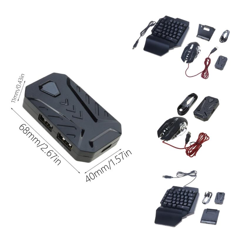 Gaming Keyboard Mouse Converter, Mobile Gaming Keyboard Mouse Converter Adapter,for Cellphone Game Device