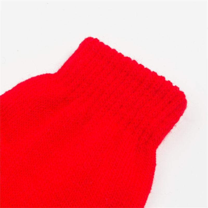 Unisex Vollfingerhandschuhe für Kinder Dehnbare & Warme Handschuhe Helle & Fröhliche Strickhandschuhe Langlebig für Jungen & Mädchen