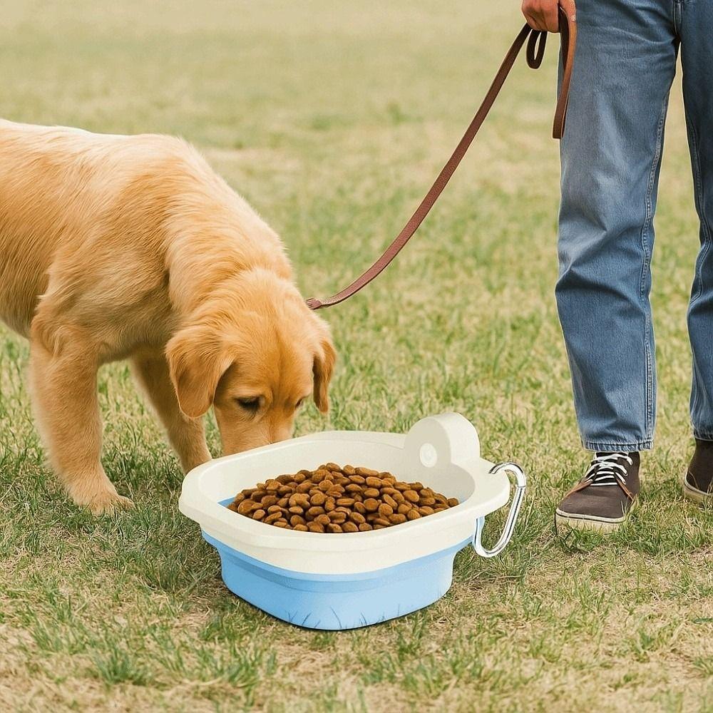 Lightweight Collapsible Dog Water Bowl Food Grade Puppy Food Container  Cat and Dog Use