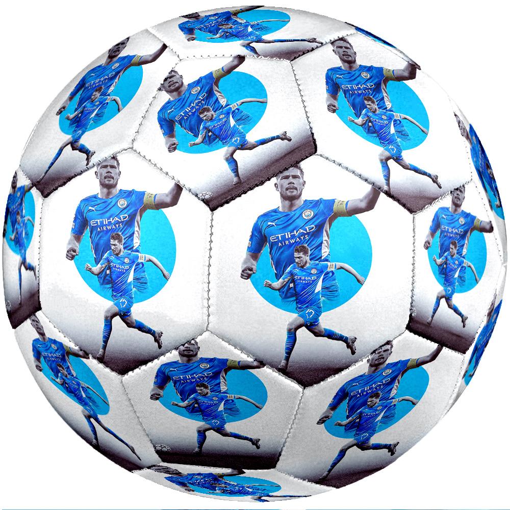 Kevin De Bruyne Theme Soccer Ball Size 5 Soccer Ball Soft Touch Professional Training Football for Outdoor Sports