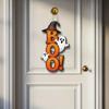 2D Flat Halloween Ghost Pendants Wooden Ghost Hanging Sign  Kitchen Hanging