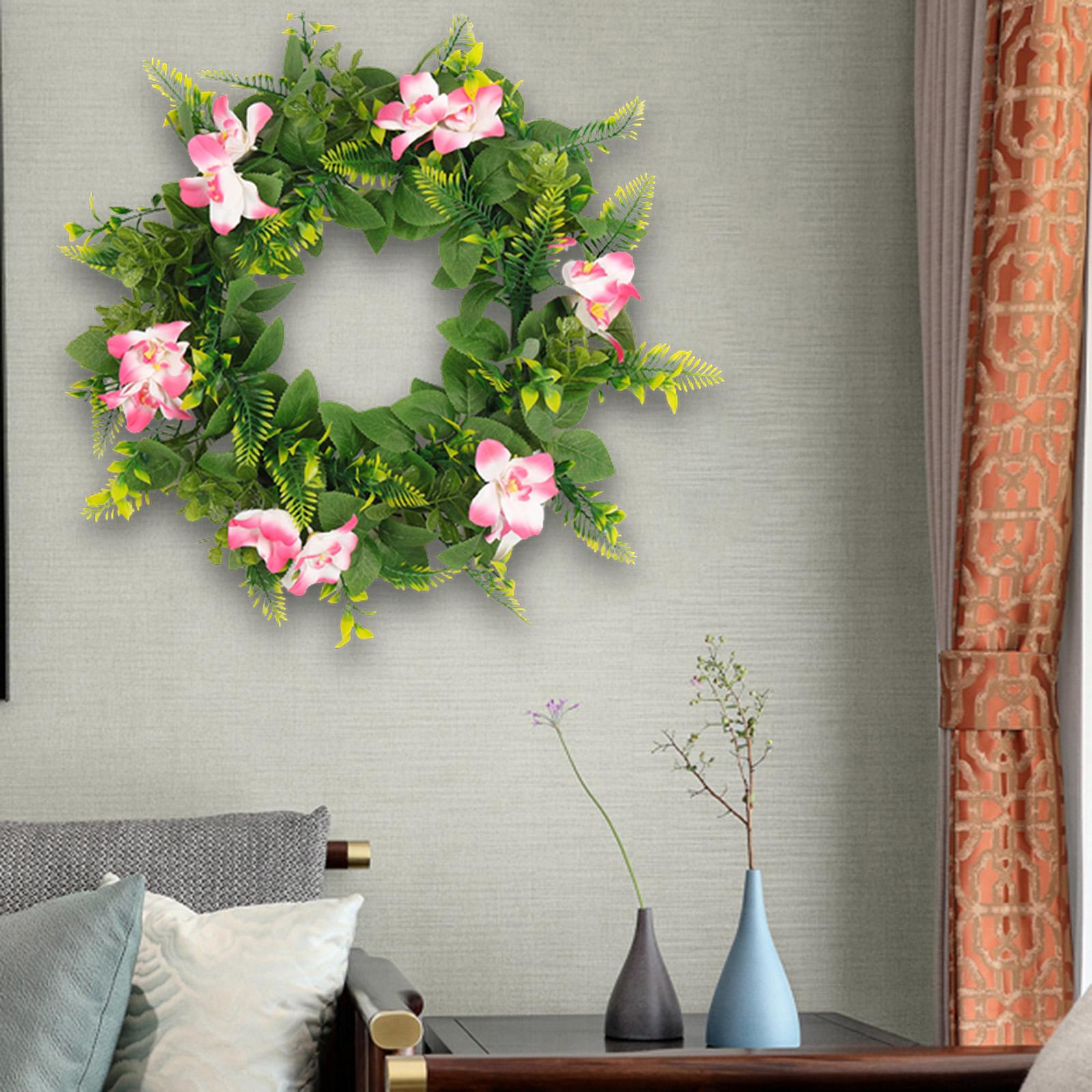 

Искусственный венок из фиалок, венок из зелени для свадебного фестиваля, вечеринки розовый