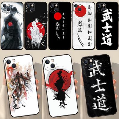Japonský samurajský kryt Bushido pro iPhone 12 11 13 14 15 Pro Max 12 Mini 7 8 Plus X XR XS Max SE 2020 Pouzdro na telefon