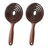 1/2Pcs Vented Scalp Massage Brush Ergonomic Handle Anti-static Thin Thick Curly Long Hair Comb Men Women Hair Styling Detangling Comb