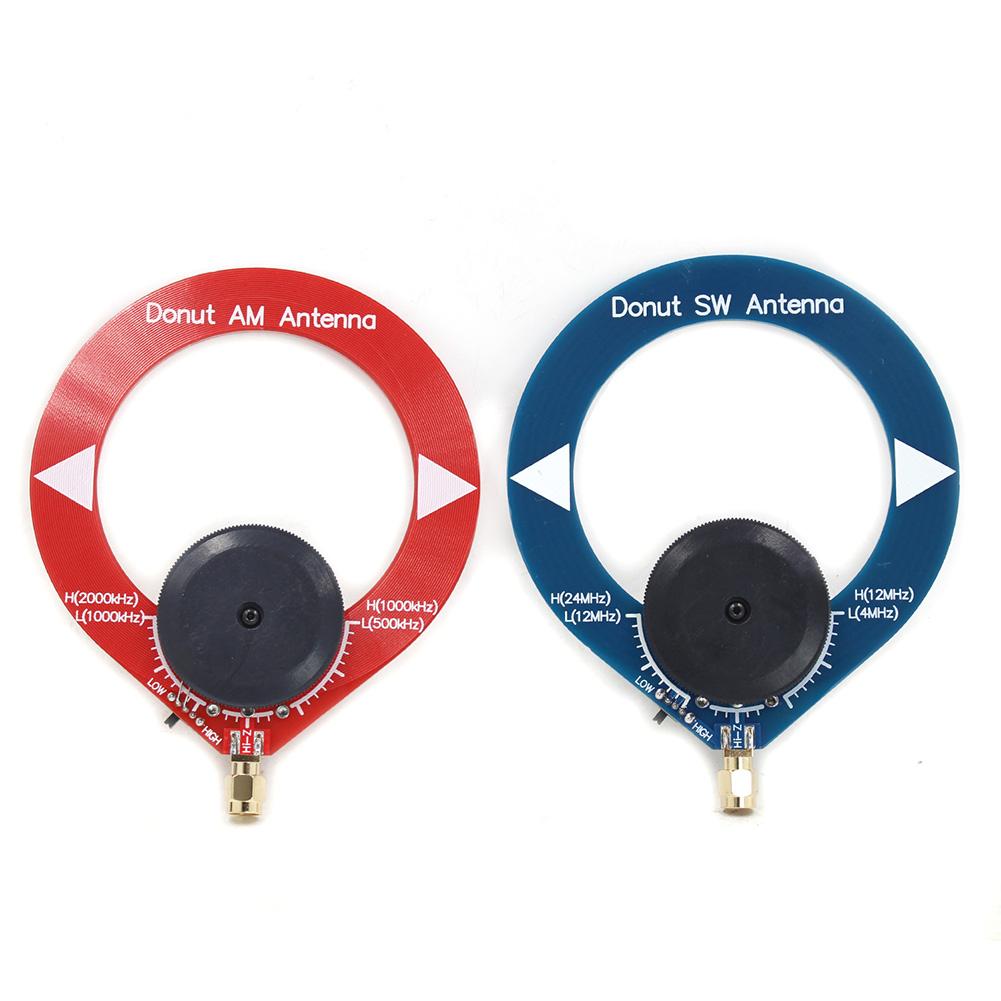 Loop Antenna 4MHz-24MHz 500kHz-2000kHz Small Donut Antenna No Burrs Doughnut Medium Short Wave Antenna Easy To Install for Radio