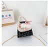 Cartoon Cute Bunny Pearl Handbag With Sequins Breathable Material Crossbody Bag