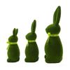 User Friendly Green Plastic Flocking Simulation Rabbit for Indoor and Outdoor Decoration Safe NonToxic Year Round Decors