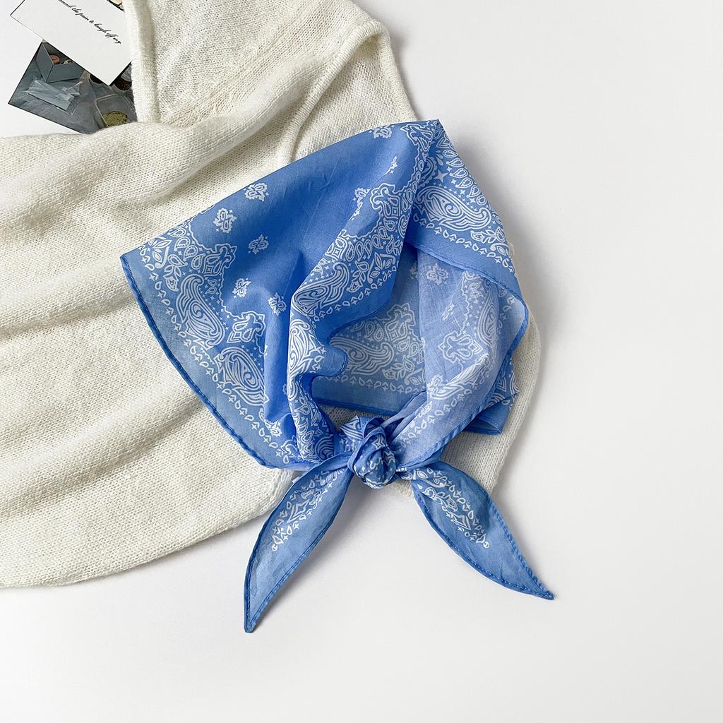 Leopard Print Silk Scarf Cotton Silk Scarf Triangle Scarf With Shirt Tie Neck Scarf High-End Shawl Triangle Scarf Belt Women