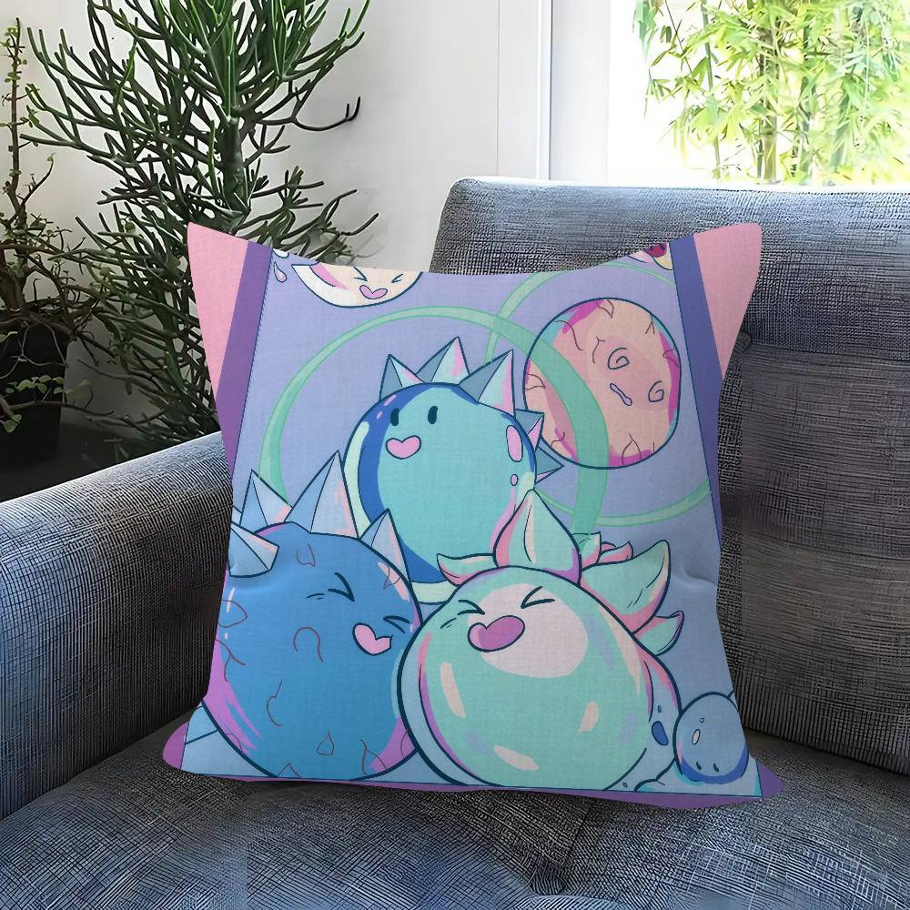Game S-Slime Rancher 45*45Cm Cushion Cover Pillow Cover Decor Pillowcase Home Pillowcase For Couch Pillow
