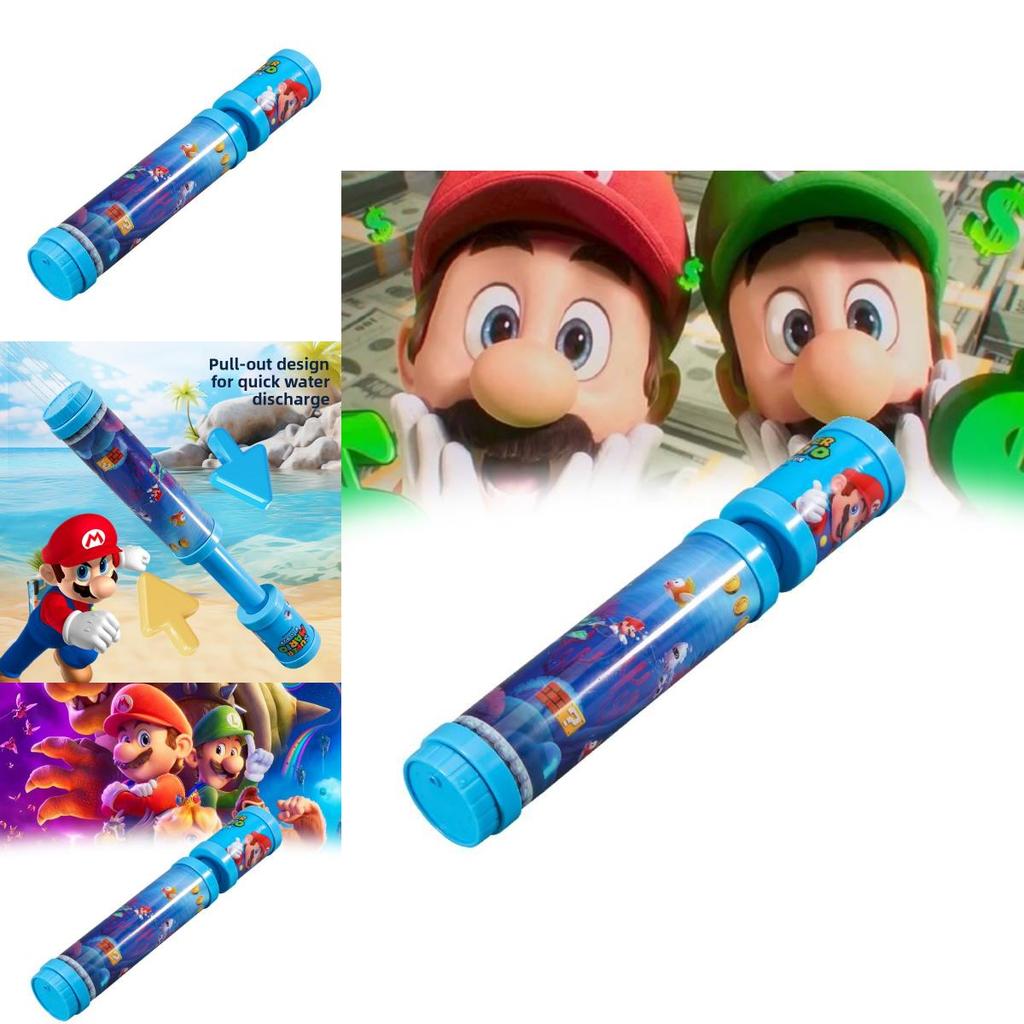 Super Mario Water Gun Toy With Pullaction Water Spray For Kids Beach And Pool Play