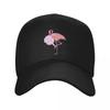 Süße Rosa Flamingo Baumwollzucker essen Baseballkappe benutzerdefinierte Mütze Schutzhelm Herren Tennis Damen