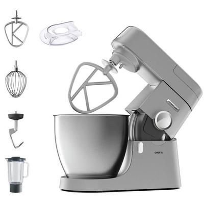 KENWOOD KVL4110S Chef XL Stand Mixer - 6.7 L Stainless Steel Bowl - Pastry Kit and Blender Included - Planetary Motion - Silver