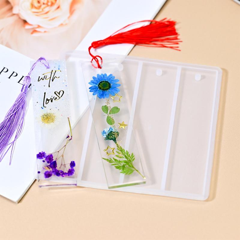 Bookmark Silicone Mold Rectangle Epoxy Resin Casting Mould For Diy Epoxy Resin Book Decoration Crafts Accessories