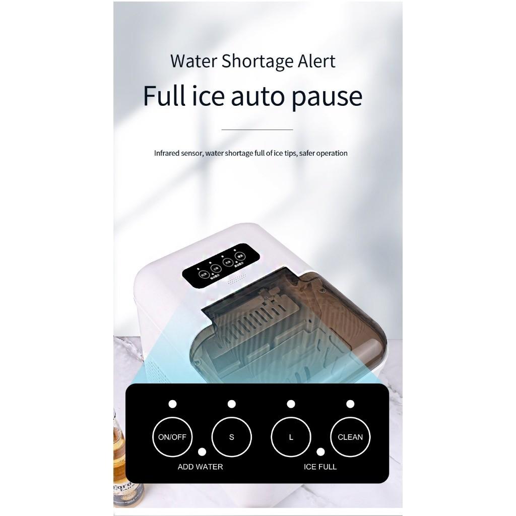 Household Bullet Shape Portable Ice Maker Machine Fast Icing Silent Operation Ice Making Machine Automatic Self Clean Function