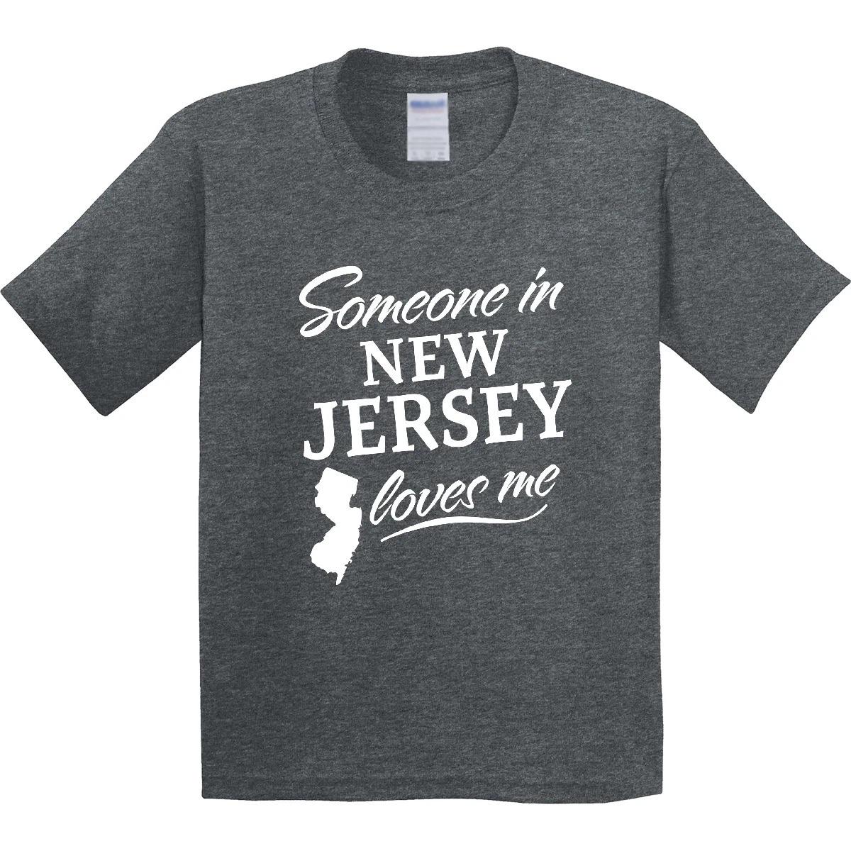 Inktastic Someone In New Jersey Loves Me Youth T-Shirt State Home Family Kids 160
