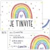 Cartes d'invitation - anniversaire enfant - lot de 12 - enveloppes autocollantes - fabriquées en allemagne