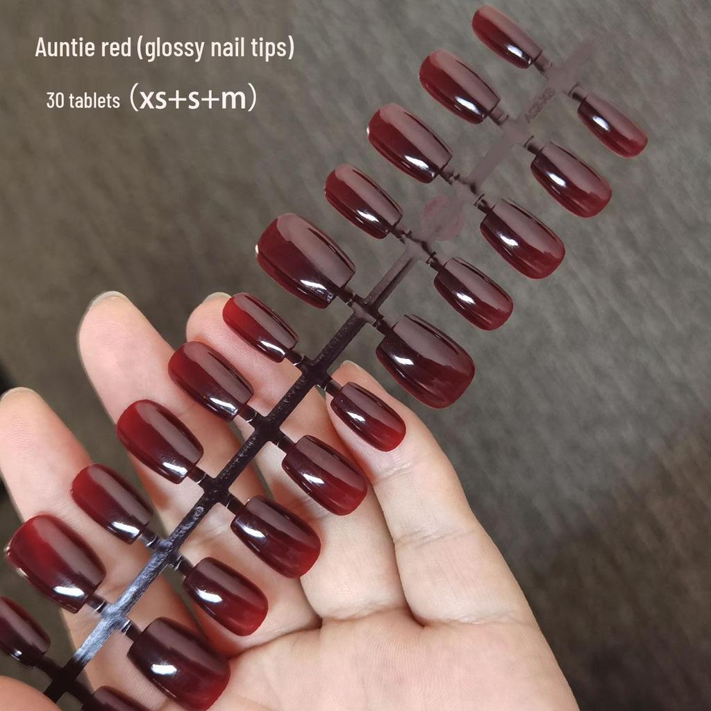 Blush Gradient Nail Tips - Semi-finished, Wearable, Long & Short Styles for Nail Salon Art